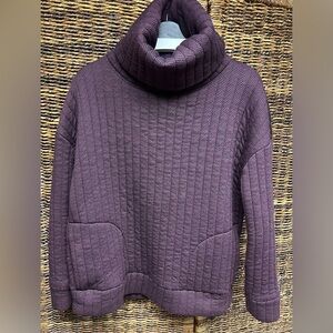 Gap Fit, Womens Size:Small Cozy Turtleneck Sweater(Official‎ color:Aubergine)